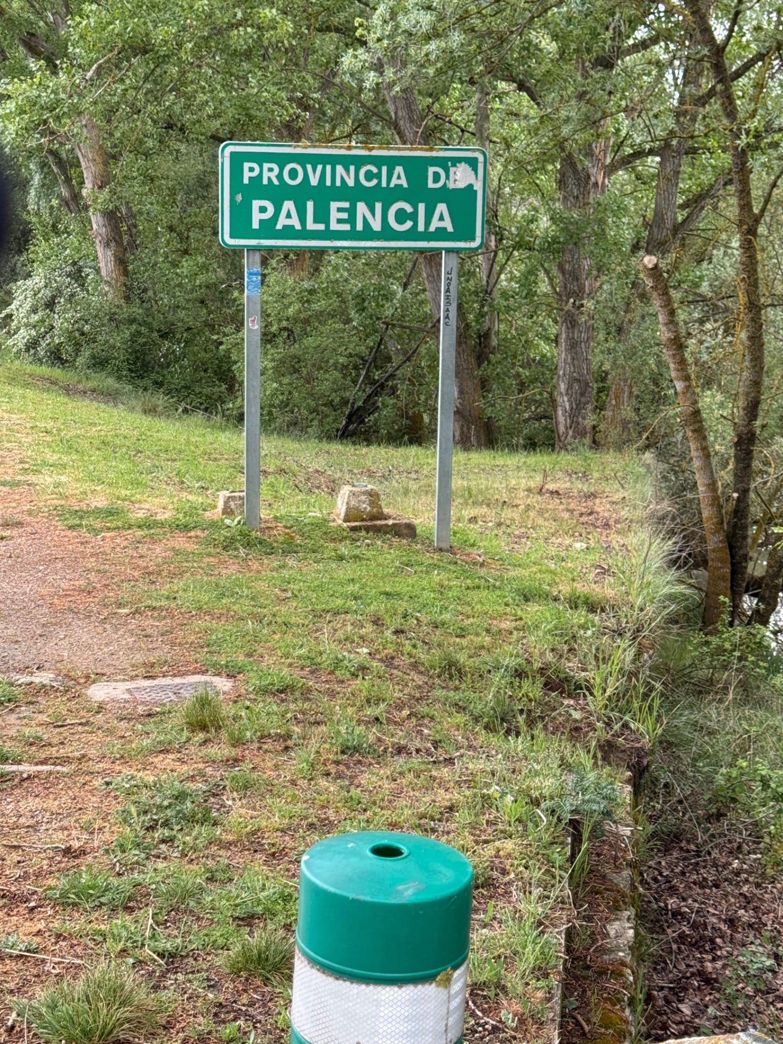 Provincia de Palencia boundary sign on Camino