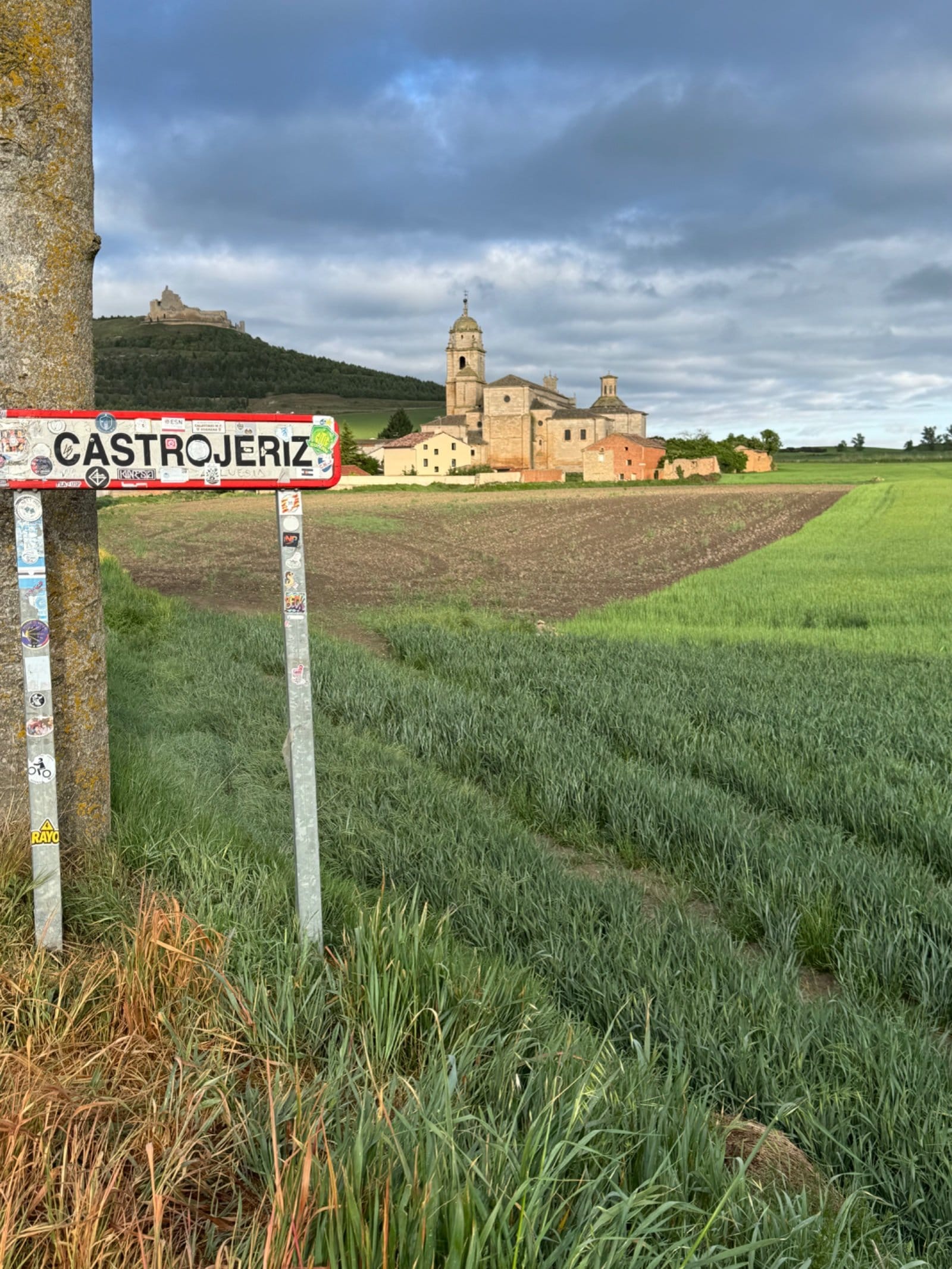 Castrojeriz village with historic church buildings
