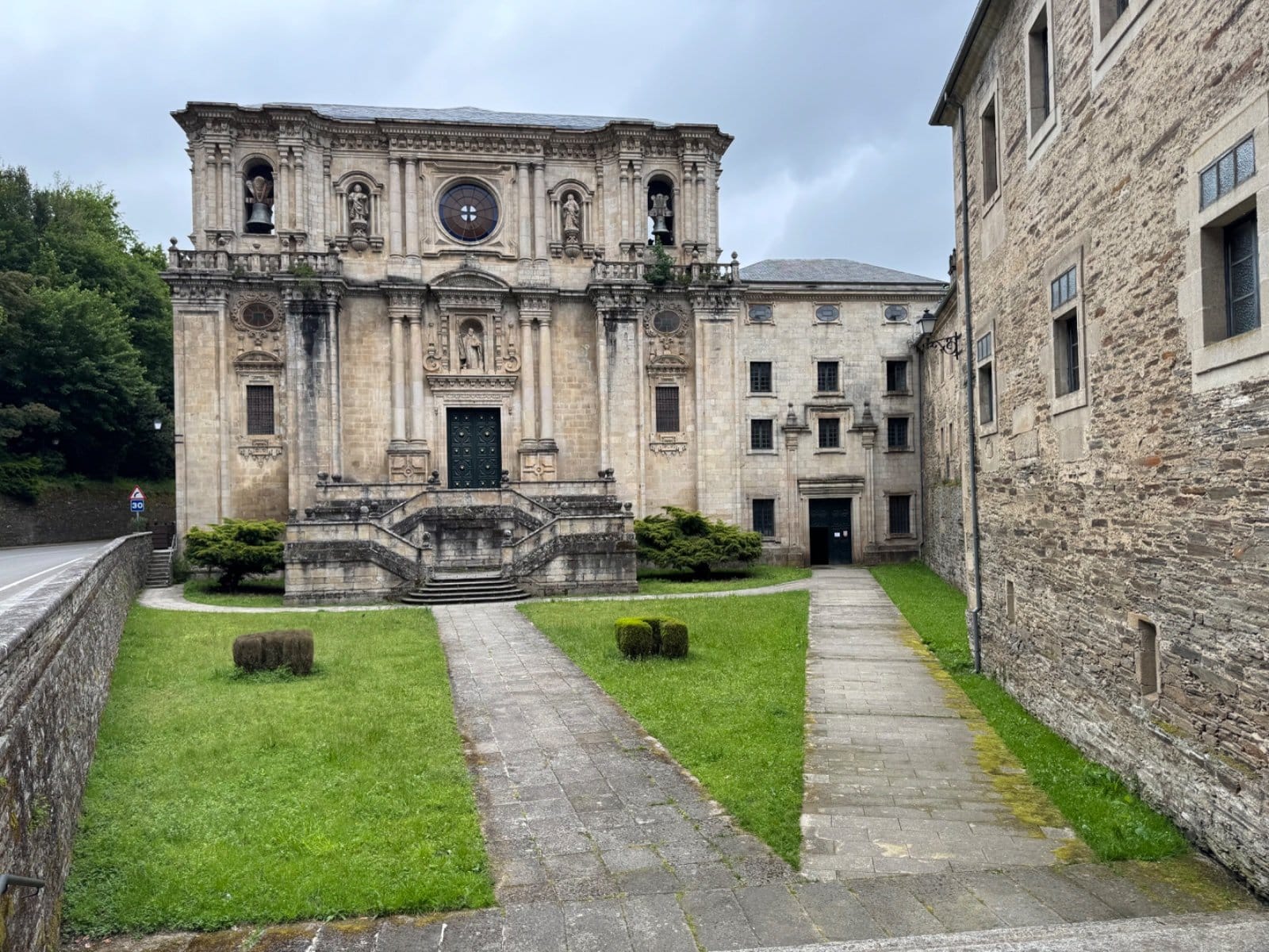 Real Abadía de Samos baroque facade