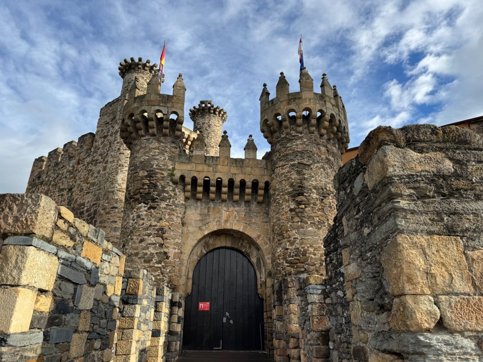 Main gatehouse entrance to Knights Templar Castle
