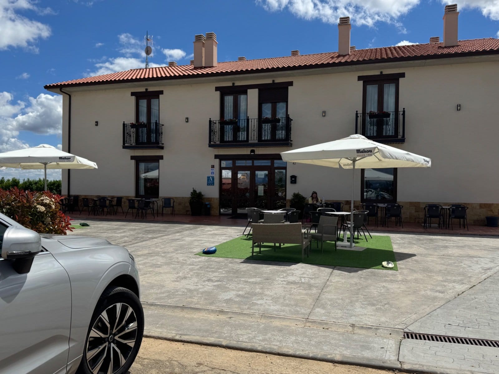 Albergue exterior in San Martín del Camino