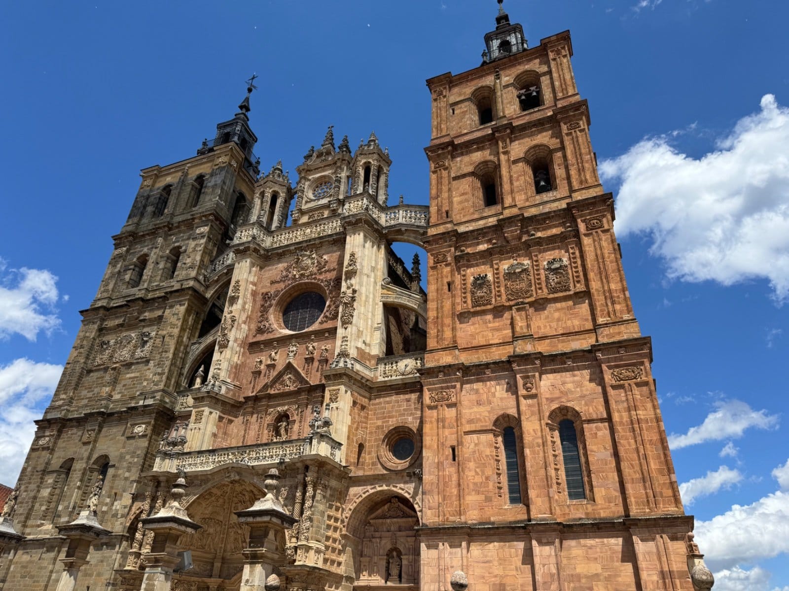 St. Mary's Cathedral facade in Astorga