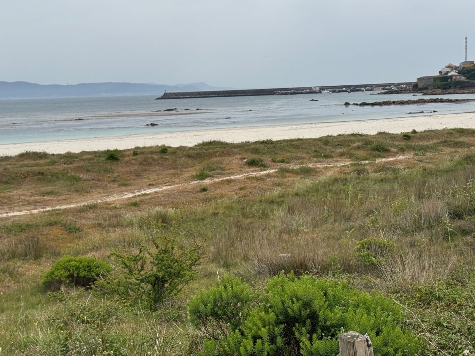 Sandy beach approaching Finisterre's end of world