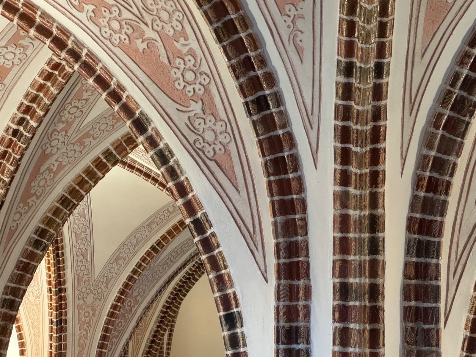 Decorative arched walkway in historic Astorga